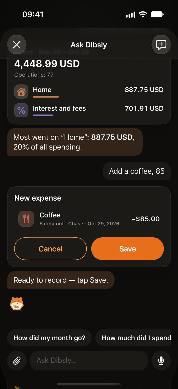 Ask about your money